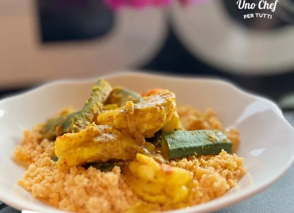 Mangiare con gli Occhi: Oggi in cucina con Ilaria Bertinelli – “COUS COUS” con Curry di Gamberi e Zucchine – senzaglutine