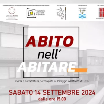 Abito Nell’Abitare: Moda e Architettura si incontrano a Terni